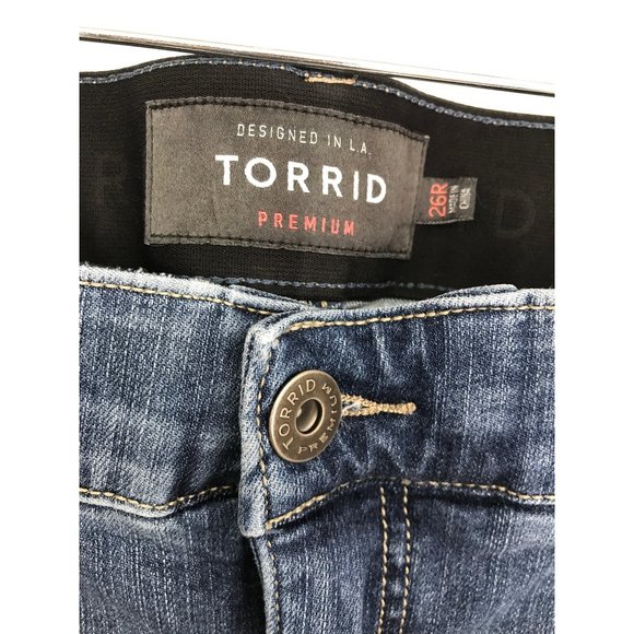 Torrid Bombshell Skinny Jean Premium Stretch Medium Wash 26 Regular - Picture 3 of 5